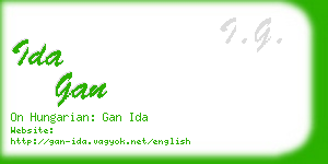 ida gan business card